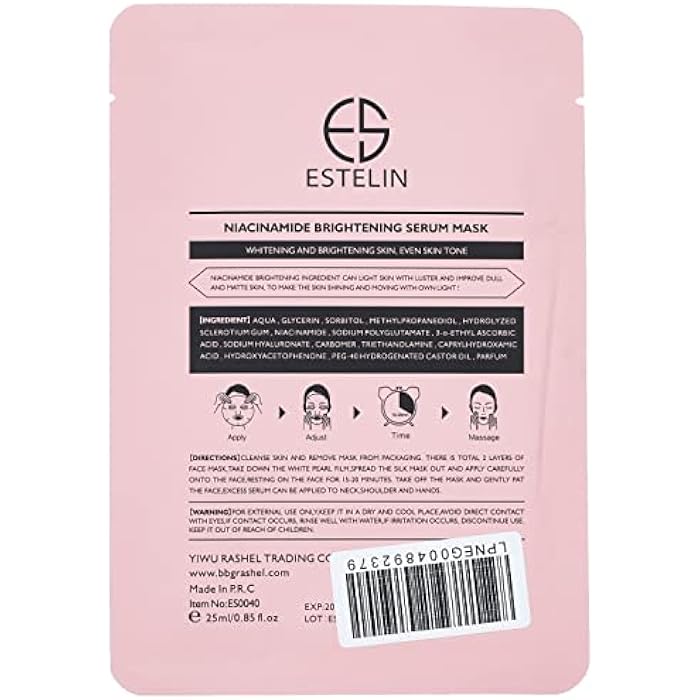 ESTELIN Brightening Niacinamide Serum Mask 25ml - Image 3